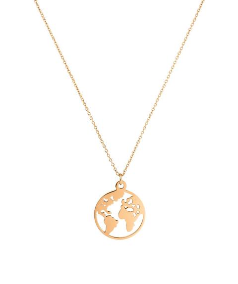 World Necklace Rose Gold