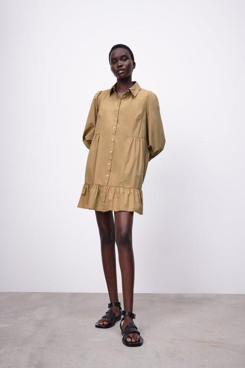 Poplin Shirt Dress