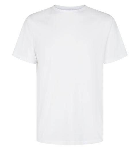 Men's White Short Sleeve Crew T-shirt New Look