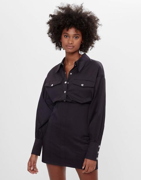 Poplin Shirt Dress