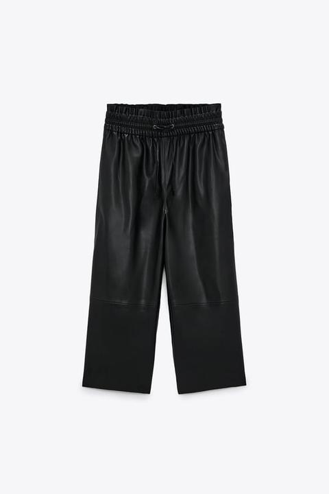 Jupe-culotte Effet Cuir