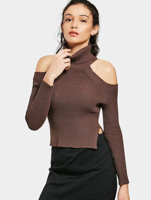Maglione Freddo A Coste Laterali