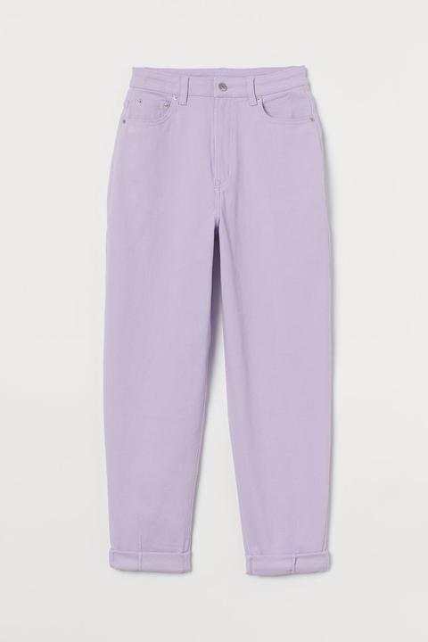 Pantalón Mom Loose-fit - Púrpura