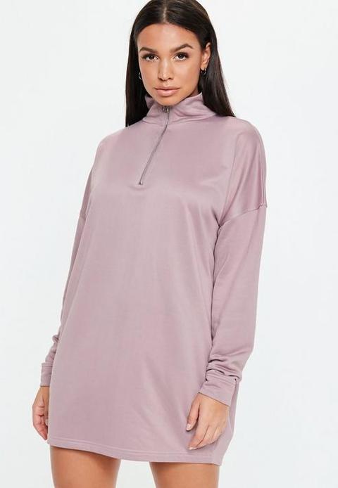 mauve sweater dress