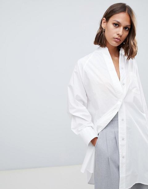 Kowtow - Camicia Stile Tunica Oversize In Cotone Biologico - Bianco