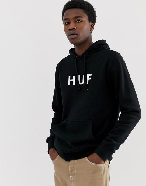 Huf Original Logo Hoodie-black