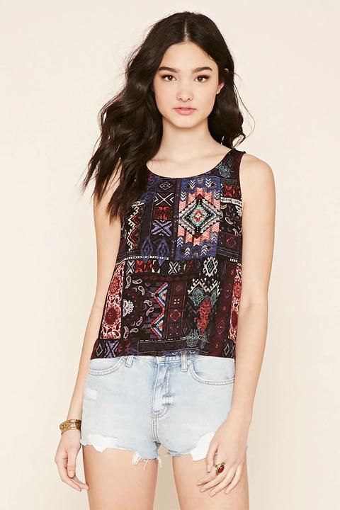 Ornate Print Top