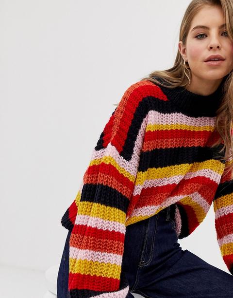 Qed London - Maglione A Righe - Multicolore