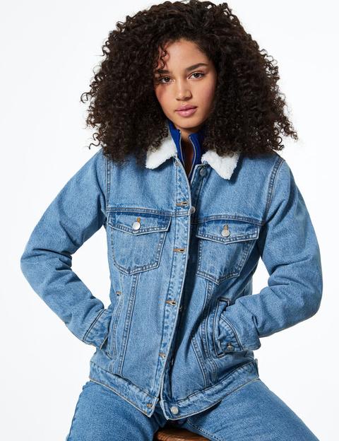 Veste en jean molletonné Clearance