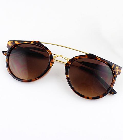 Leopard Rim Brown Sunglasses