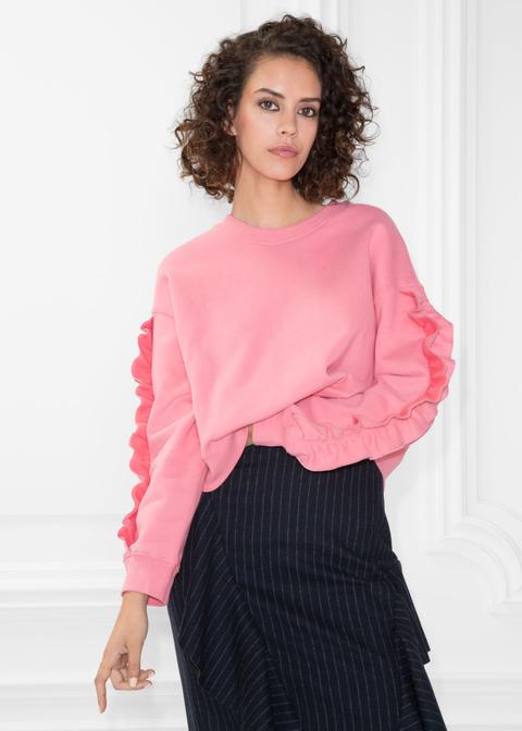 Frill Sleeve Sweater
