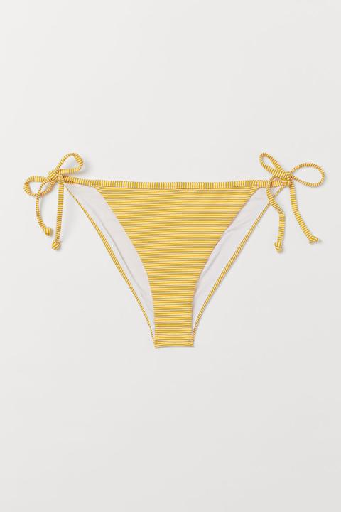 Tie Tanga Bikini Bottoms - Yellow