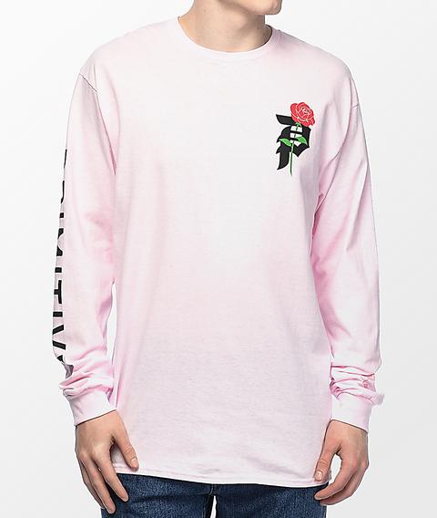 pink long sleeve sweatshirt