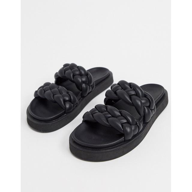 flat padded sandals