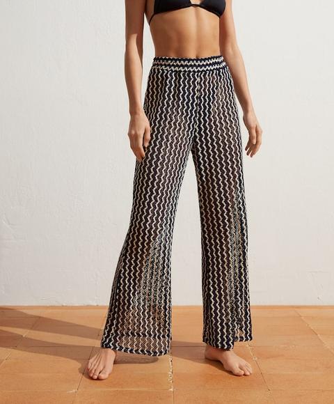 Pantalón Flare Crochet