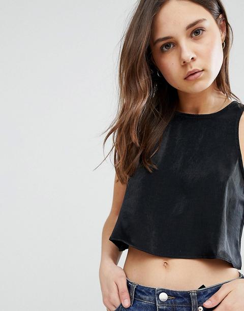 Glamorous - Top Corto - Nero