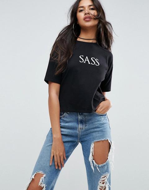 Asos T-shirt With Sass Print