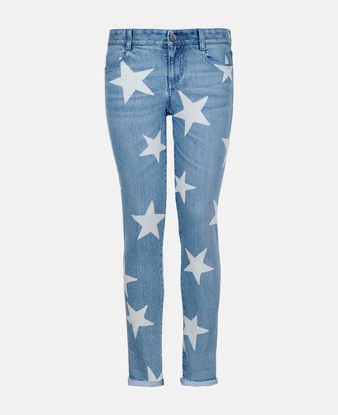 Jeans Boyfriend Skinny Con Stelle