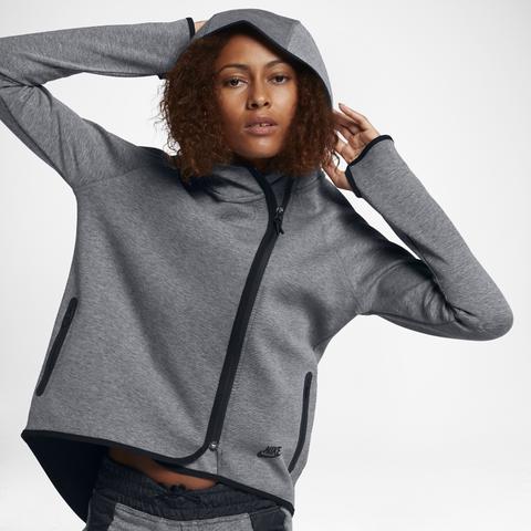 Cappa Con Zip A Tutta Lunghezza Nike Sportswear Tech Fleece - Donna