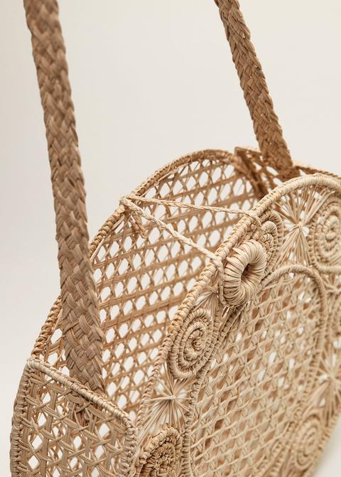 mango round raffia bag