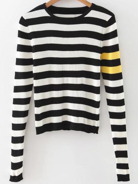 Stripe Pullover Maglione