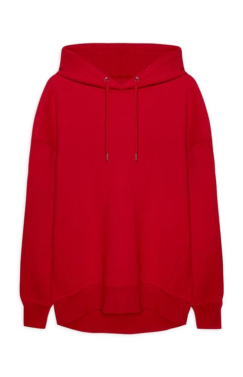 Red Oversized Hoodie