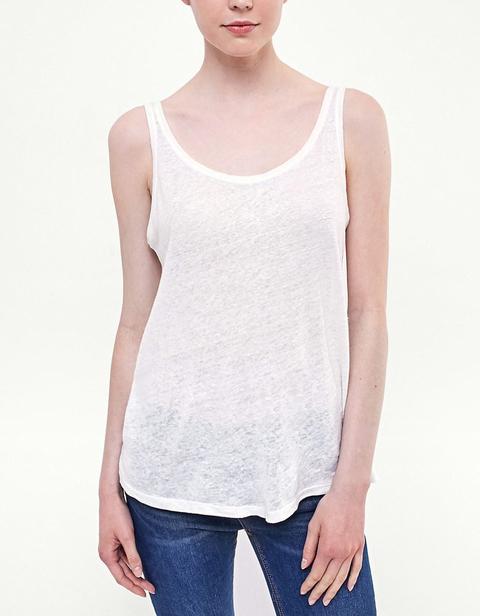 Top Tank Lino Bianco