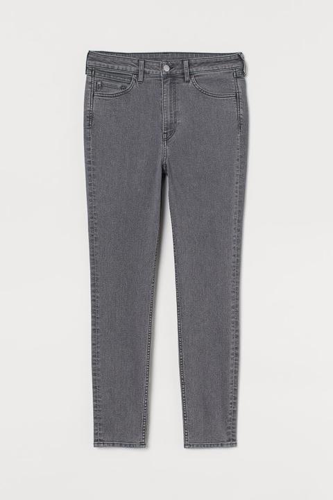 Super Skinny High Ankle Jeans - Gris