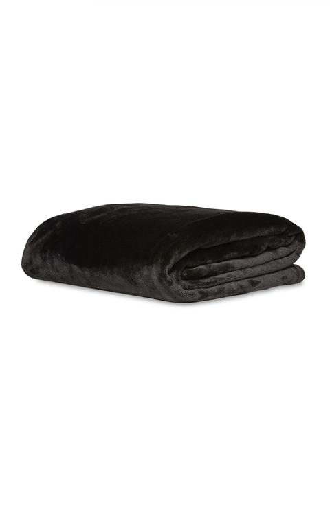 Black Supersoft Throw