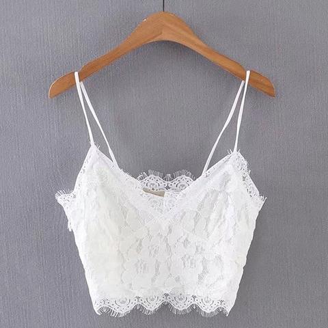 Top Camisole In Pizzo
