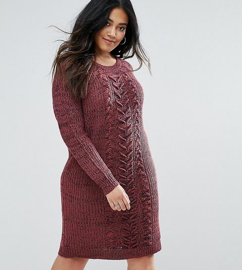 Vestido Estilo Jersey De Punto Variado De Junarose