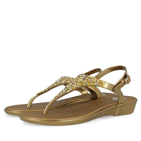 Chanclas De Mujer En Oro Strasse