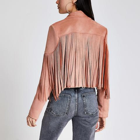 fringe crop jacket