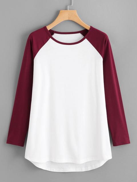 Maglietta Con Maniche Raglan