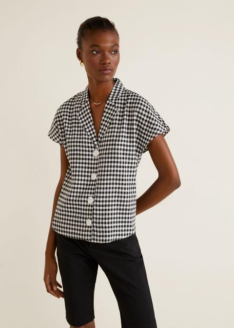 Camisa Lino Cuello Solapa