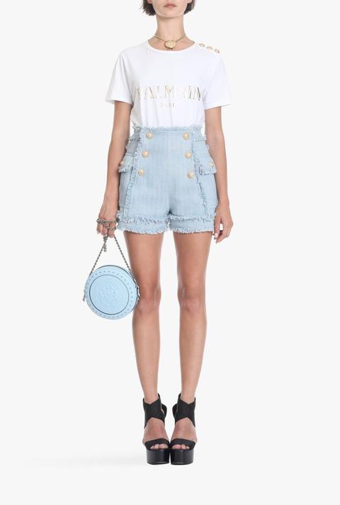 High-waisted Cotton Shorts