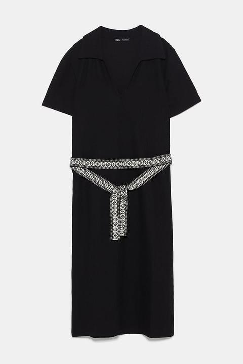Vestito Struttura Cintura Combinata