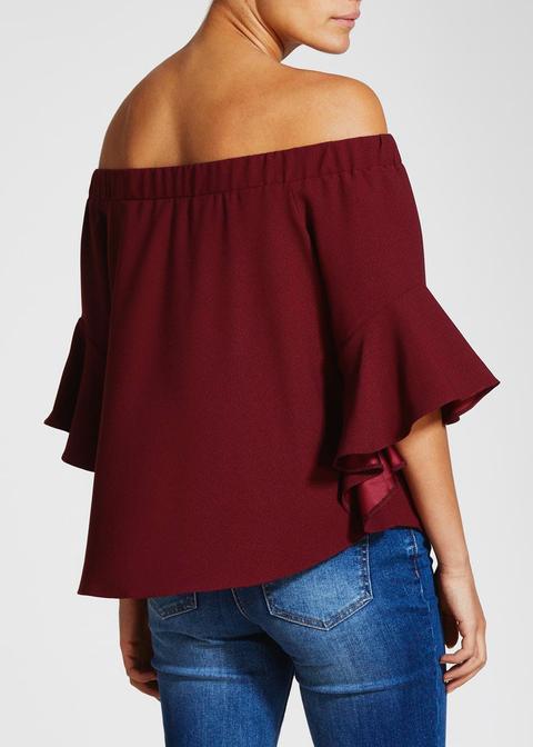 Bell Sleeve Bardot Top