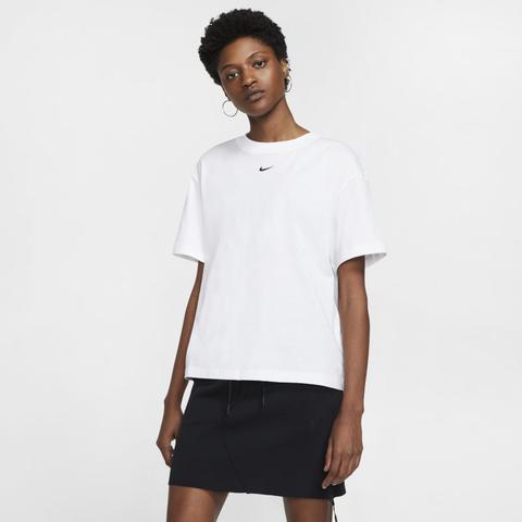 Nike Sportswear Essential Camiseta De Manga Corta - Mujer - Blanco