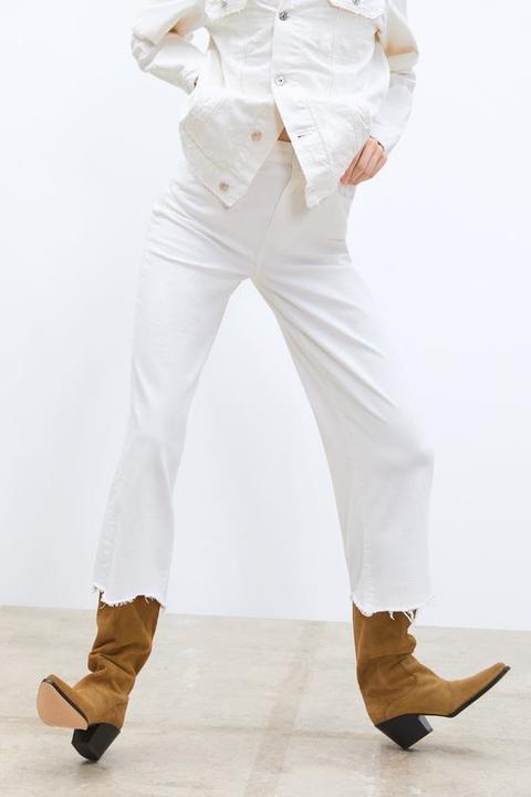 Jeans Zw Premium Hw Culotte White