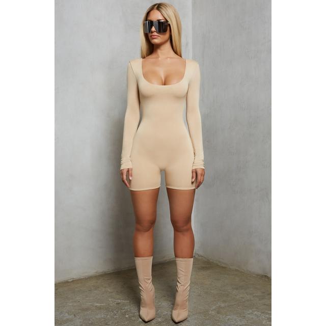 Oh polly best sale beige playsuit