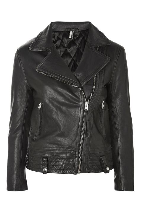 One Off Hand Painted Leather Biker Jacket