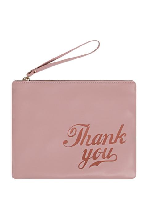 Pochette Rosa Con Slogan