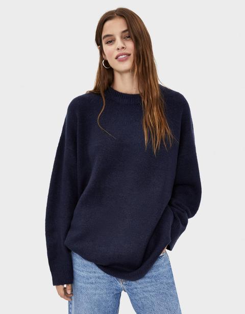 Pullover Con Collo Rotondo