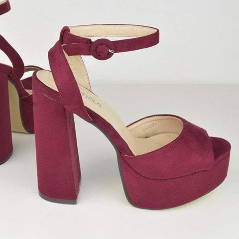 Wine hot sale platform heels