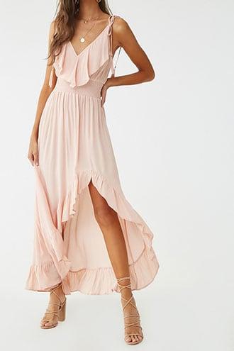 Forever 21 Flounce Trim Cami Dress , Blush