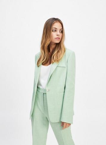 petite green blazer