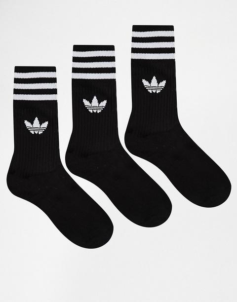 Adidas Originals - Calzini Color Nero Tinta Unita - Nero