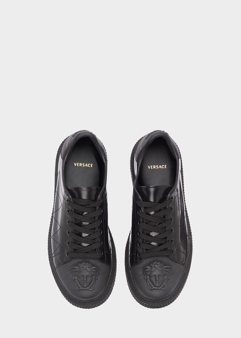 versace medusa leather nyx sneakers