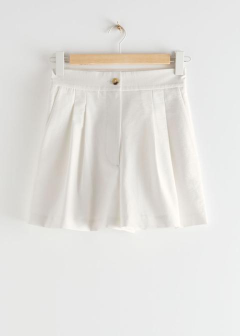 Pleated Shorts